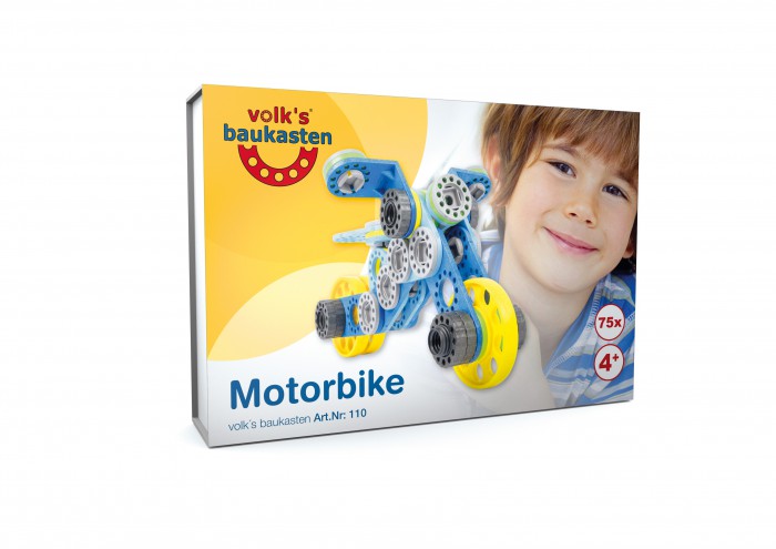 das kleine Set vom volk`s baukasten mit dem  Motorbike
