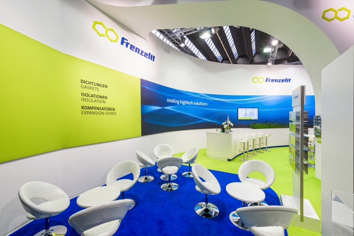 Messestand für ACHEMA und Techtextil